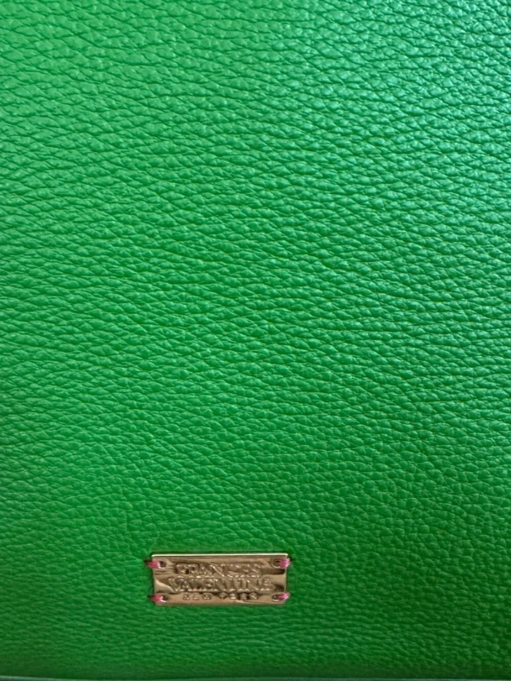 Francis Valentine Green Pebbled Leather Tote Crossbody Bag